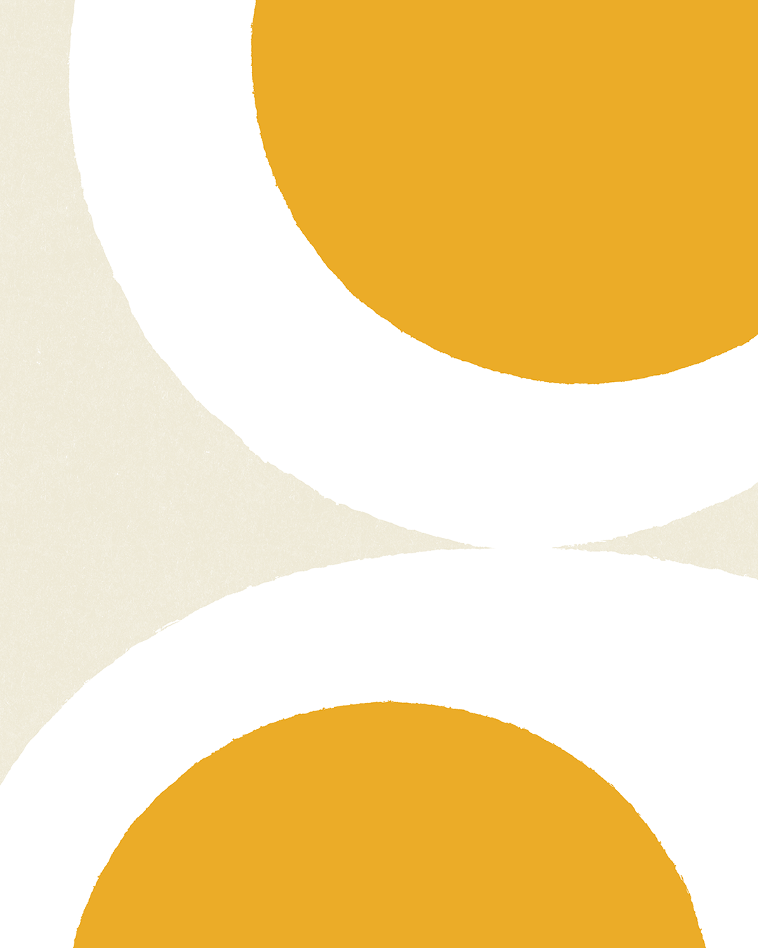 Zoomed-in detail of yolk-coloured egg circles on soft white background
